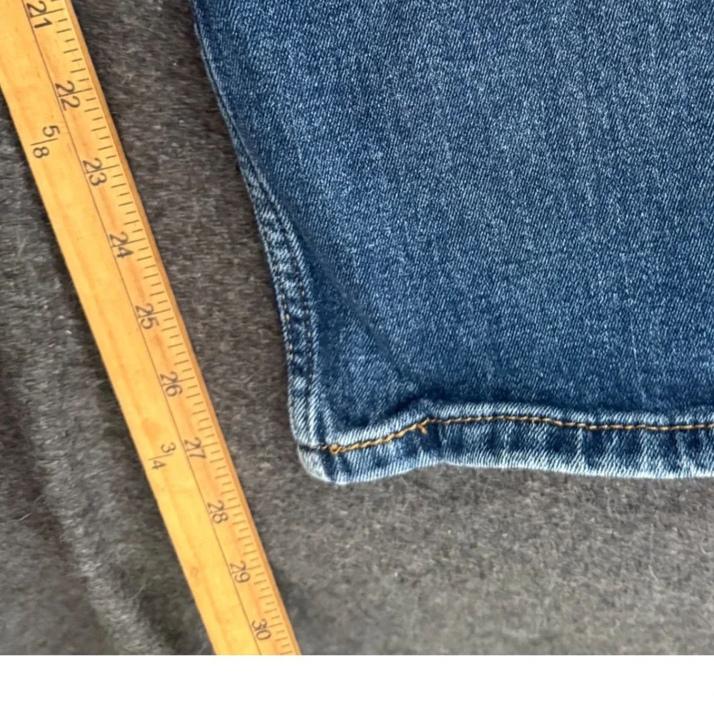 Levis 505 Regular Fit Mens‎ Jeans 35x28 Blue Denim Straight Leg Stretch
